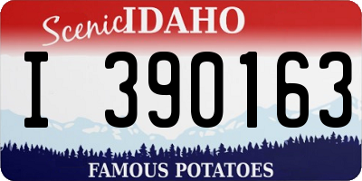 ID license plate I390163