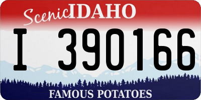 ID license plate I390166