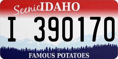 ID license plate I390170