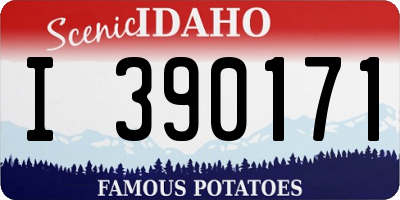 ID license plate I390171