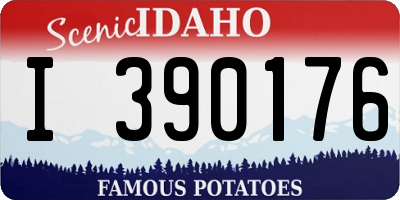 ID license plate I390176