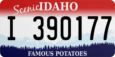 ID license plate I390177