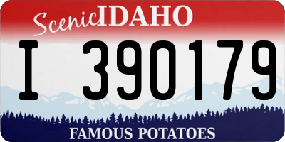 ID license plate I390179
