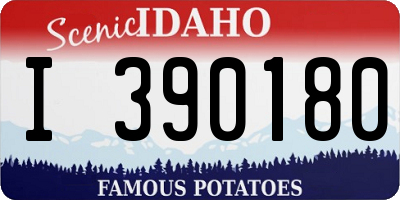 ID license plate I390180