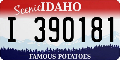 ID license plate I390181