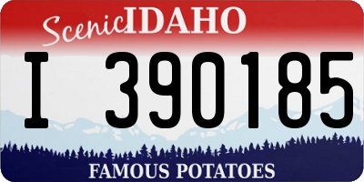 ID license plate I390185