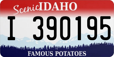ID license plate I390195