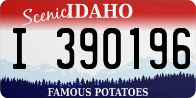 ID license plate I390196