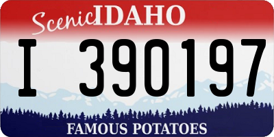 ID license plate I390197