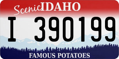 ID license plate I390199