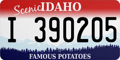 ID license plate I390205