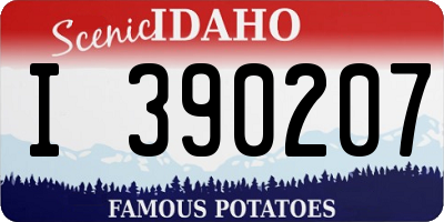 ID license plate I390207