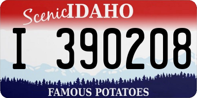 ID license plate I390208