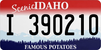 ID license plate I390210