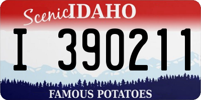 ID license plate I390211