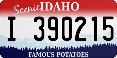 ID license plate I390215