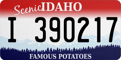 ID license plate I390217