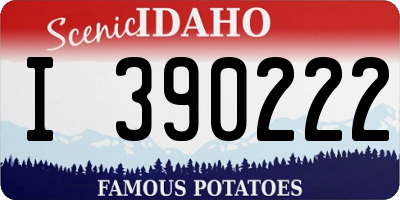 ID license plate I390222
