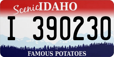 ID license plate I390230