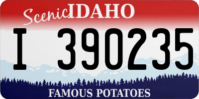 ID license plate I390235