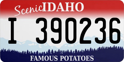 ID license plate I390236