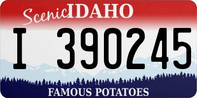 ID license plate I390245