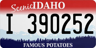 ID license plate I390252
