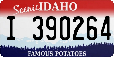 ID license plate I390264
