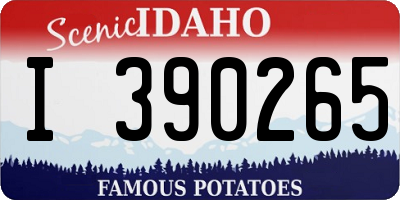 ID license plate I390265