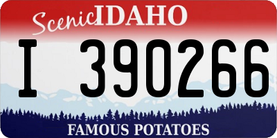ID license plate I390266