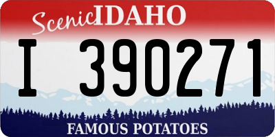 ID license plate I390271