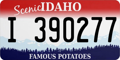 ID license plate I390277