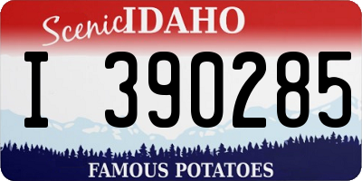 ID license plate I390285