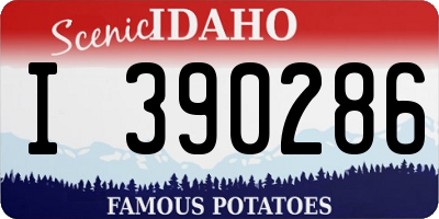 ID license plate I390286