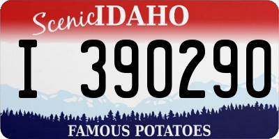 ID license plate I390290