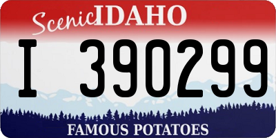 ID license plate I390299
