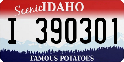ID license plate I390301