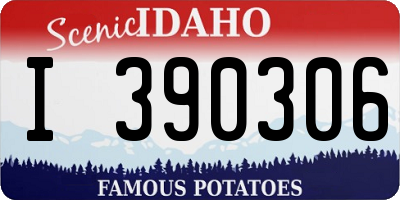 ID license plate I390306