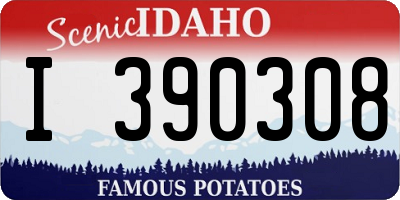 ID license plate I390308