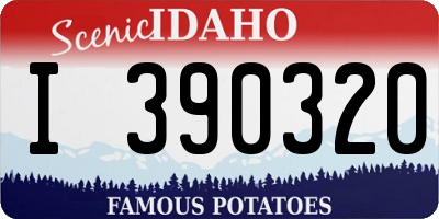 ID license plate I390320