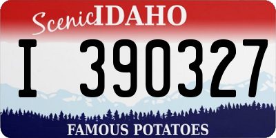 ID license plate I390327