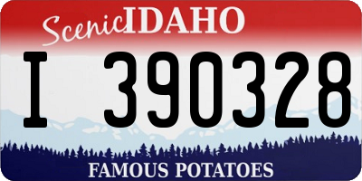 ID license plate I390328