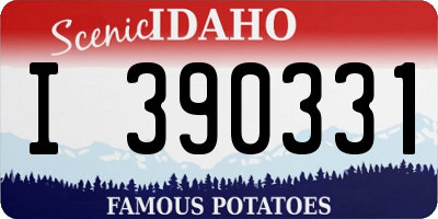 ID license plate I390331