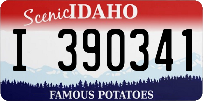 ID license plate I390341