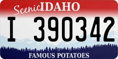 ID license plate I390342