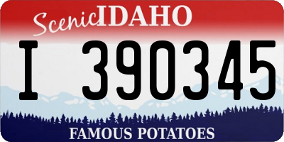 ID license plate I390345