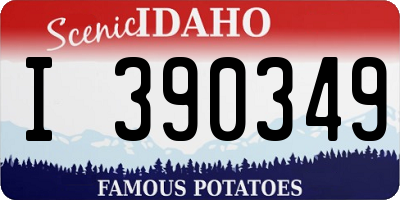 ID license plate I390349
