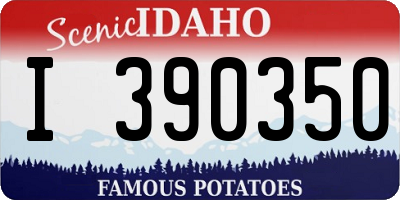 ID license plate I390350
