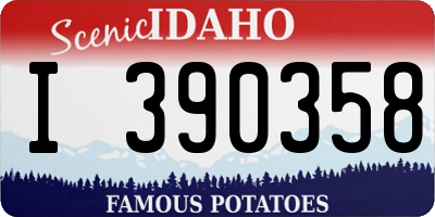 ID license plate I390358
