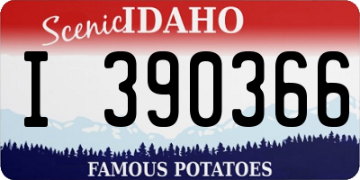 ID license plate I390366